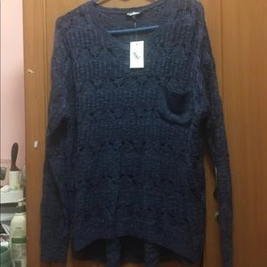 Knitted blue shirt